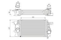 VALEO 822912 - Radiador de aire de admisión