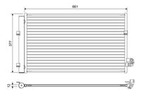 VALEO 822647 - Artículo complementario / información complementaria 2: con secador<br>Longitud de red [mm]: 644<br>Ancho de red [mm]: 377<br>Profundidad de red [mm]: 12<br>Ø entrada [mm]: 19,8<br>Ø salida [mm]: 17,2<br>Artículo complementario / información complementaria 2: con junta tórica<br>