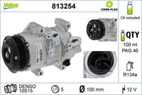 VALEO 813254 - Compresor, aire acondicionado - VALEO CORE-FLEX