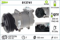 VALEO 813741 - Compresor, aire acondicionado - VALEO RE-GEN REMANUFACTURED