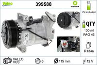 VALEO 399588 - Compresor, aire acondicionado - VALEO CORE-FLEX