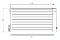 VALEO 814012 - Ø salida [mm]: 13<br>Ø entrada [mm]: 15<br>Profundidad de red [mm]: 18<br>Ancho de red [mm]: 351<br>Longitud de red [mm]: 602<br>Restricción de fabricante: Alternativ<br>Restricción de fabricante: Modine<br>Restricción de fabricante: PrascoSelection<br>Material: Aluminio<br>Artículo complementario / información complementaria 2: con secador<br>