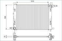 VALEO 701120 - Radiador, refrigeración del motor