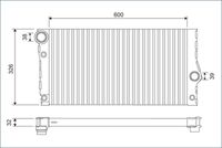 VALEO 701123 - Calefacción / Refrigeración: radiador adicional<br>Lado de montaje: Delante, izquierda<br>Zonas climáticas: para zonas de clima cálido<br>Tipo radiador: Aletas refrigeración soldadas<br>Ø entrada [mm]: 16<br>Ø salida [mm]: 16<br>Longitud de red [mm]: 165<br>Ancho de red [mm]: 250<br>Profundidad de red [mm]: 47<br>Restricción de fabricante: Behr<br>Restricción de fabricante: PrascoSelection<br>Artículo complementario / información complementaria 2: Con acoplamientos rápidos<br>