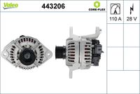 VALEO 443206 - Alternador - VALEO CORE-FLEX