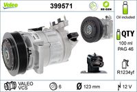 VALEO 399571 - Compresor, aire acondicionado - VALEO CORE-FLEX