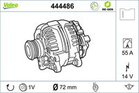 VALEO 444486 - Alternador - VALEO RE-GEN REMANUFACTURED