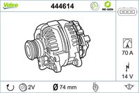 VALEO 444614 - Alternador - VALEO RE-GEN REMANUFACTURED