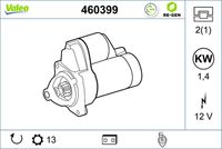 VALEO 460399 - Motor de arranque - VALEO RE-GEN REMANUFACTURED