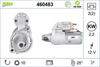 VALEO 460483 - Motor de arranque - VALEO RE-GEN REMANUFACTURED