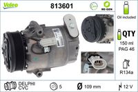 VALEO 813601 - Compresor, aire acondicionado - VALEO RE-GEN REMANUFACTURED