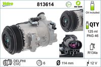 VALEO 813614 - Compresor, aire acondicionado - VALEO RE-GEN REMANUFACTURED