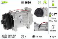 VALEO 813630 - Compresor, aire acondicionado - VALEO RE-GEN REMANUFACTURED