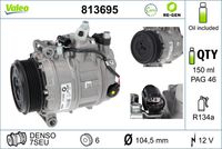 VALEO 813695 - Compresor, aire acondicionado