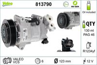 VALEO 813790 - Compresor, aire acondicionado - VALEO RE-GEN REMANUFACTURED