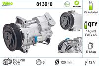 VALEO 813910 - Compresor, aire acondicionado - VALEO RE-GEN REMANUFACTURED