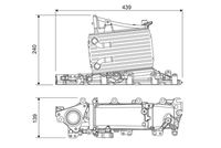 VALEO 818683 - Diámetro de entrada 1 [mm]: 16<br>Diámetro de salida 1 [mm]: 16<br>Tipo radiador: Aletas refrigeración soldadas<br>Calidad: Premium<br>Restricción de fabricante: VALEO<br>Material: Aluminio<br>Tipo de refrigeración: rerigerado por agua<br>Longitud de red [mm]: 200<br>Ancho de red [mm]: 130<br>Profundidad de red [mm]: 82<br>