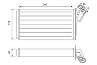 VALEO 812116 - Material: Aluminio<br>Longitud de red [mm]: 300<br>Ancho de red [mm]: 177<br>Profundidad de red [mm]: 42<br>Tipo radiador: Aletas refrigeración unidas mecánicamente<br>