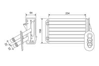 VALEO 811501 - Longitud de red [mm]: 158<br>Ancho de red [mm]: 234<br>Profundidad de red [mm]: 42<br>Vehículo con dirección a la izquierda / derecha: para vehic. dirección izquierda<br>Artículo complementario/Información complementaria: con junta<br>Peso [kg]: 0,76<br>para OE N°: 1J1 819 031 B<br>