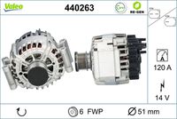 VALEO 440263 - Alternador - VALEO RE-GEN REMANUFACTURED