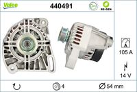 VALEO 440491 - Alternador - VALEO RE-GEN REMANUFACTURED