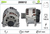 VALEO 200012 - Alternador - VALEO CORE-FLEX