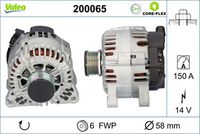 VALEO 200065 - Alternador - VALEO CORE-FLEX