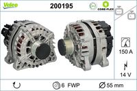 VALEO 200195 - Alternador - VALEO CORE-FLEX