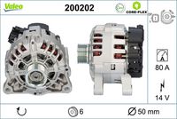 VALEO 200202 - Alternador - VALEO CORE-FLEX