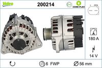 VALEO 200214 - Alternador - VALEO CORE-FLEX