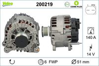 VALEO 200219 - Alternador - VALEO CORE-FLEX