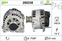 VALEO 200238 - Alternador - VALEO CORE-FLEX