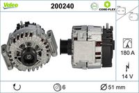 VALEO 200240 - Alternador - VALEO CORE-FLEX