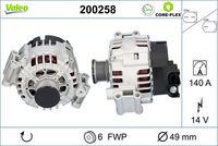 VALEO 200258 - Alternador - VALEO CORE-FLEX