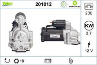 VALEO 201012 - Motor de arranque - VALEO CORE-FLEX