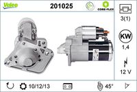 VALEO 201025 - Motor de arranque - VALEO CORE-FLEX