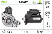 VALEO 201027 - Motor de arranque - VALEO CORE-FLEX