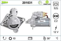 VALEO 201031 - Motor de arranque - VALEO CORE-FLEX