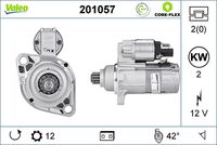 VALEO 201057 - Motor de arranque - VALEO CORE-FLEX