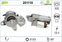 VALEO 201118 - Motor de arranque - VALEO CORE-FLEX