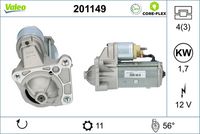 VALEO 201149 - Motor de arranque - VALEO CORE-FLEX