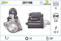 VALEO 201198 - Motor de arranque - VALEO CORE-FLEX