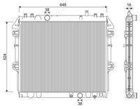 VALEO 701345 - Radiador, refrigeración del motor