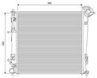 VALEO 701630 - Radiador, refrigeración del motor