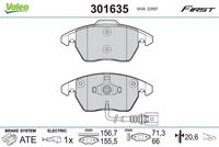 VAICO V109890 - año construcción hasta: 10/2014<br>Número de PR: 1KW<br>cantidad de elementos de fricción: 4<br>Artículo complementario / información complementaria 2: Chapa antichirridos<br>Tipo de freno: Discos<br>Altura [mm]: 55,9<br>Contacto avisador de desgaste: preparado para indicador desgaste<br>Espesor [mm]: 17,1<br>Ancho [mm]: 105,3<br>Lado de montaje: Eje trasero<br>Contacto avisador de desgaste: excl. contacto de avisador de desgaste<br>Sistema de frenos: LUCAS<br>Peso [kg]: 1,156<br>