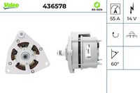 VALEO 436578 - Alternador - VALEO RE-GEN REMANUFACTURED