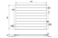 NRF 350552 - Condensador, aire acondicionado