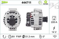 VALEO 444711 - Alternador - VALEO RE-GEN REMANUFACTURED