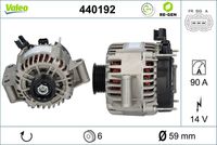 VALEO 440192 - Alternador - VALEO RE-GEN REMANUFACTURED