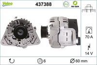 VALEO 437388 - Alternador - VALEO RE-GEN REMANUFACTURED